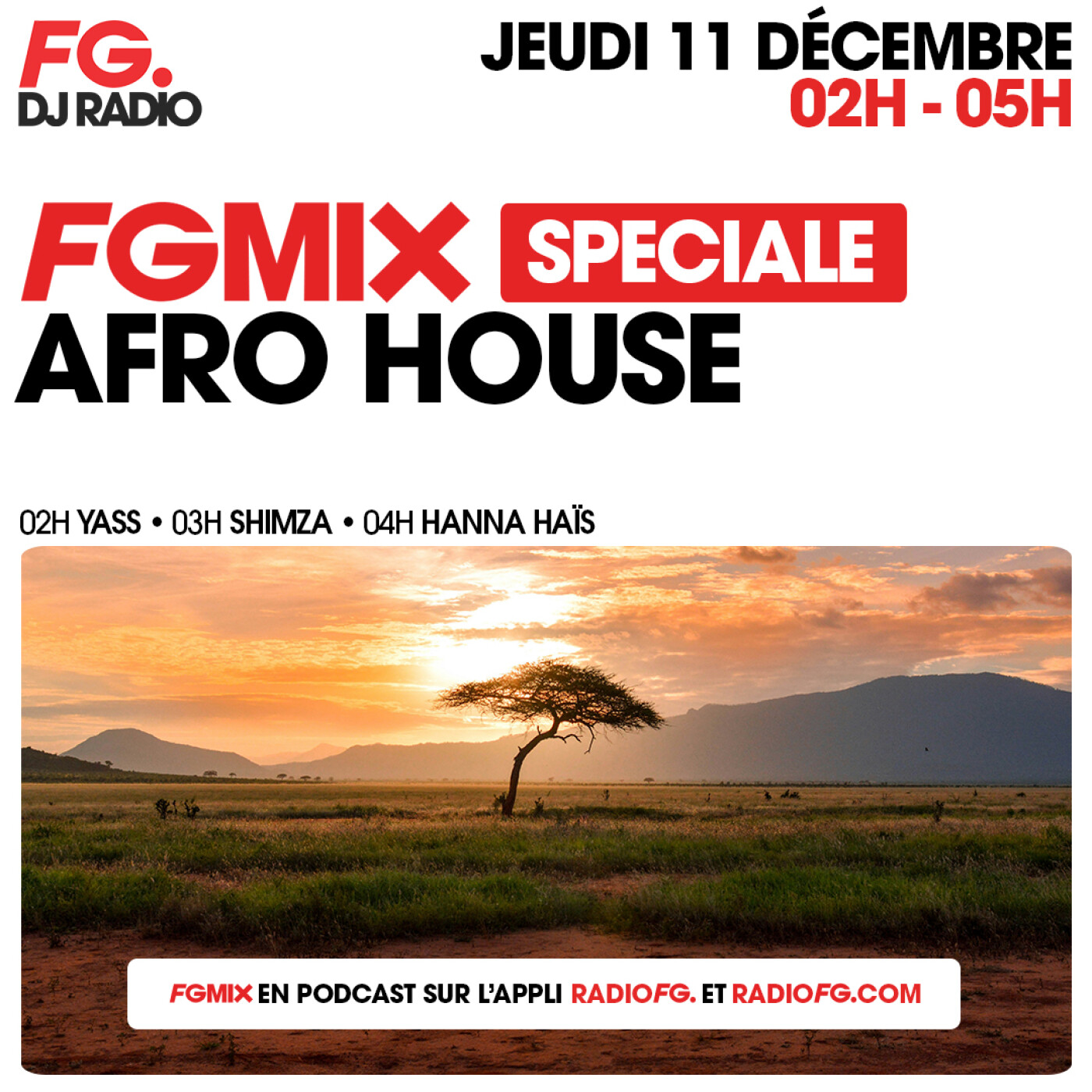 FG MIX SPÉCIALE AFRO HOUSE : HANNA HAIS