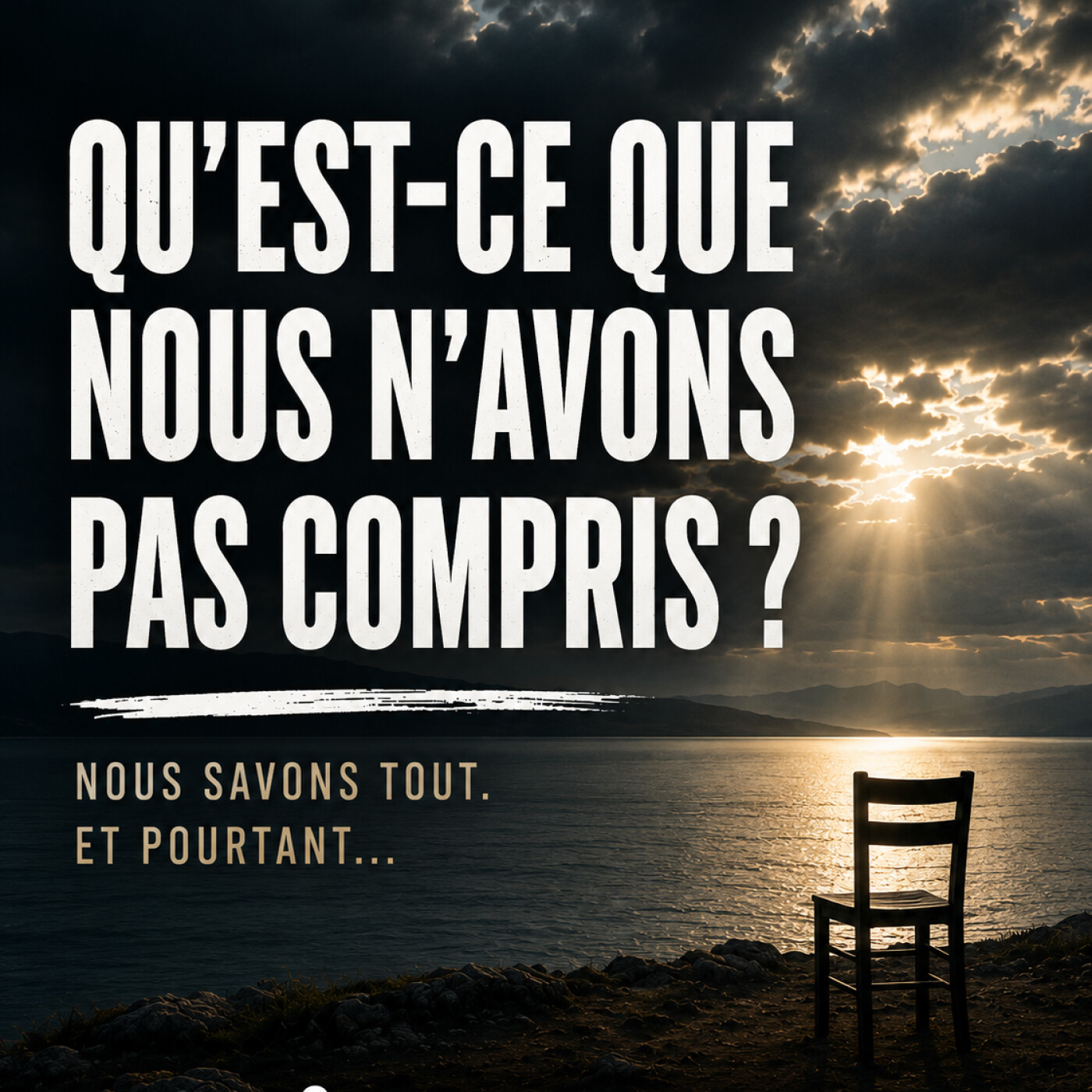 Nouvel épisode du 17/07/26 Nous savons tout⊠et pourtant, nous recommençons.