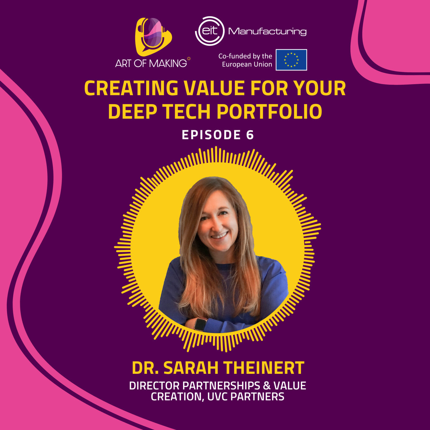 #6 - Creating value for your deep tech portfolio - Dr. Sarah Theinert episode artwork