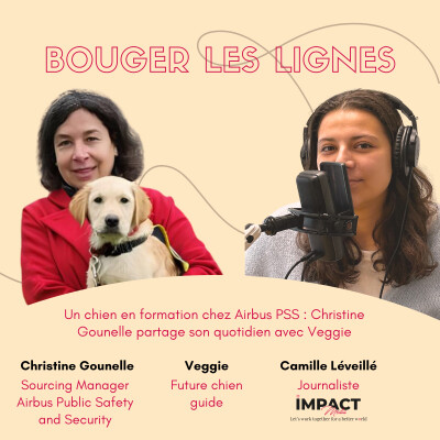 Un chien en formation chez Airbus PSS : Christine Gounelle partage son quotidien avec Veggie cover