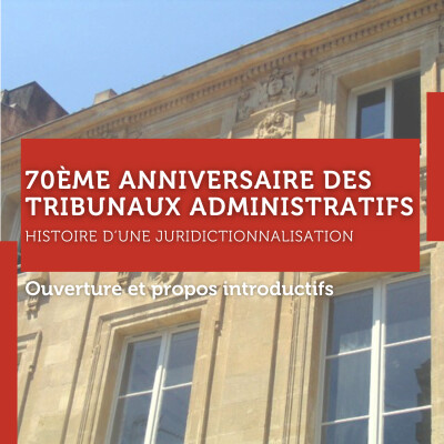 70ème anniversaire des TA – TR N°1 - La création des tribunaux administratifs cover