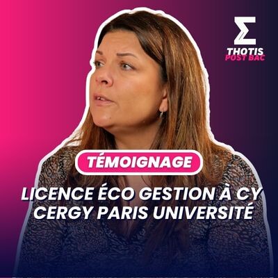 La licence économie-gestion : témoignage cover