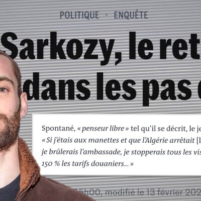 Louis Sarkozy : "Cette farce qu’on ose encore appeler l’Etat Algérien" cover