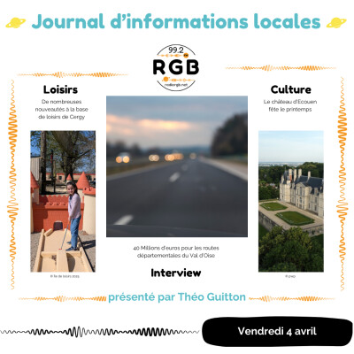 Journal du vendredi 4 avril 2025 - Radio RGB 99.2 cover