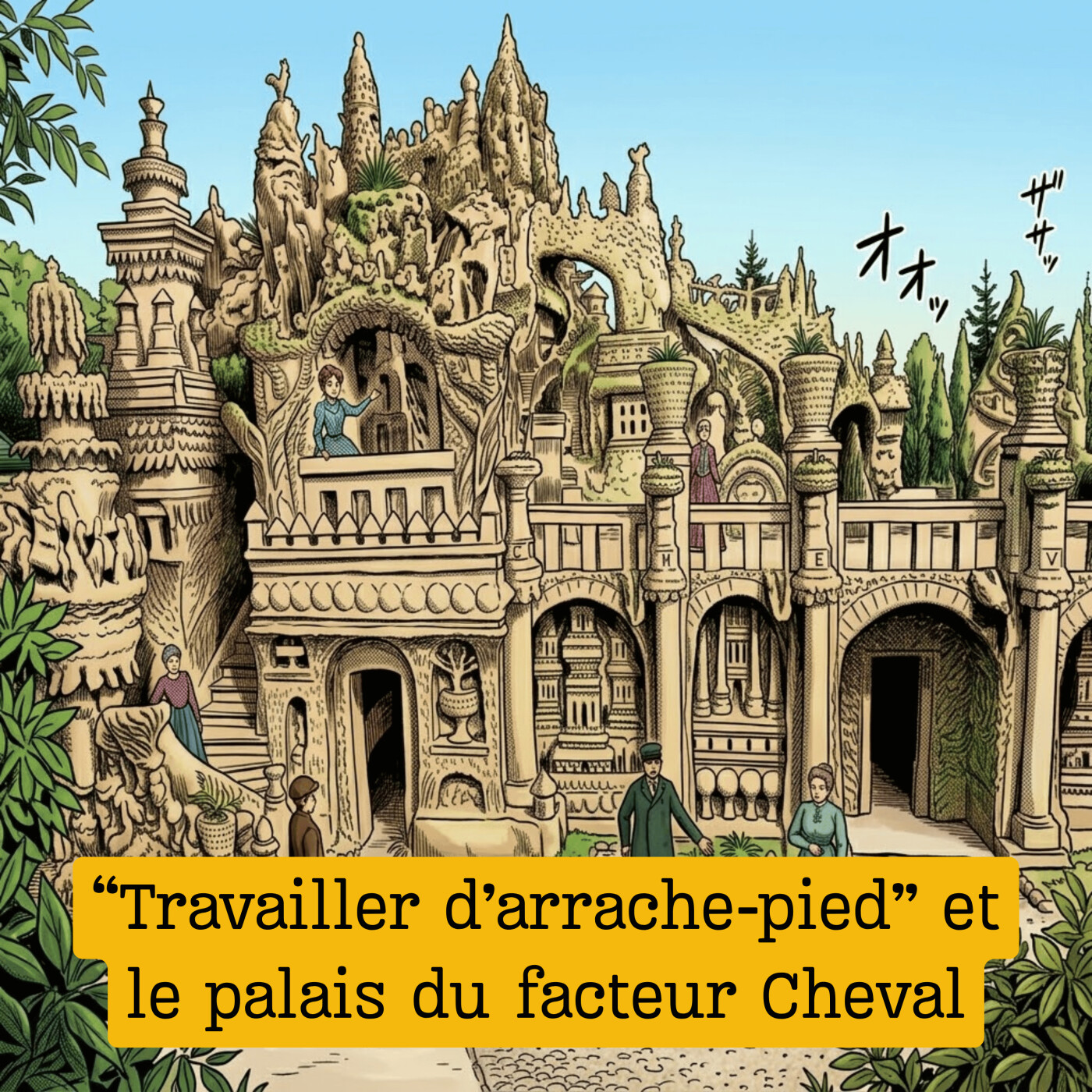 Expression française : "Travailler d'arrache-pied" et le palais du facteur Cheval episode artwork