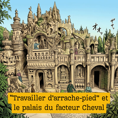 Expression française : "Travailler d'arrache-pied" et le palais du facteur Cheval cover