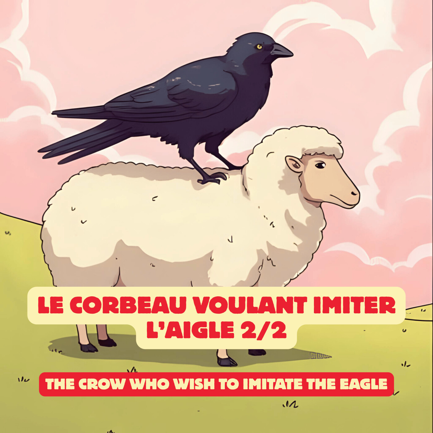 Fable de la Fontaine expliquée - Le corbeau voulant imiter l'aigle - partie 2