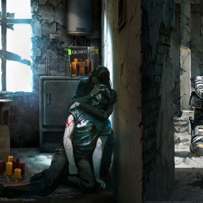 Papa à quoi tu joues ? 15 - This war of Mine / Quarto cover