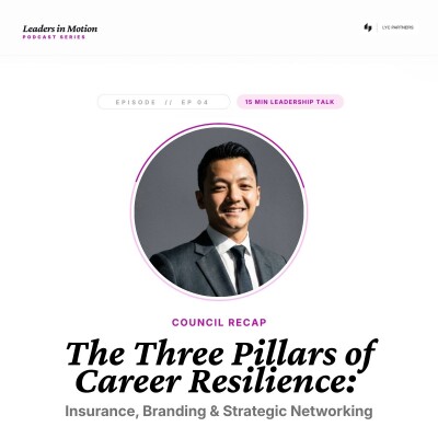 4. The Three Pillars of Career Resilience: Insurance, Branding & Strategic Networking cover