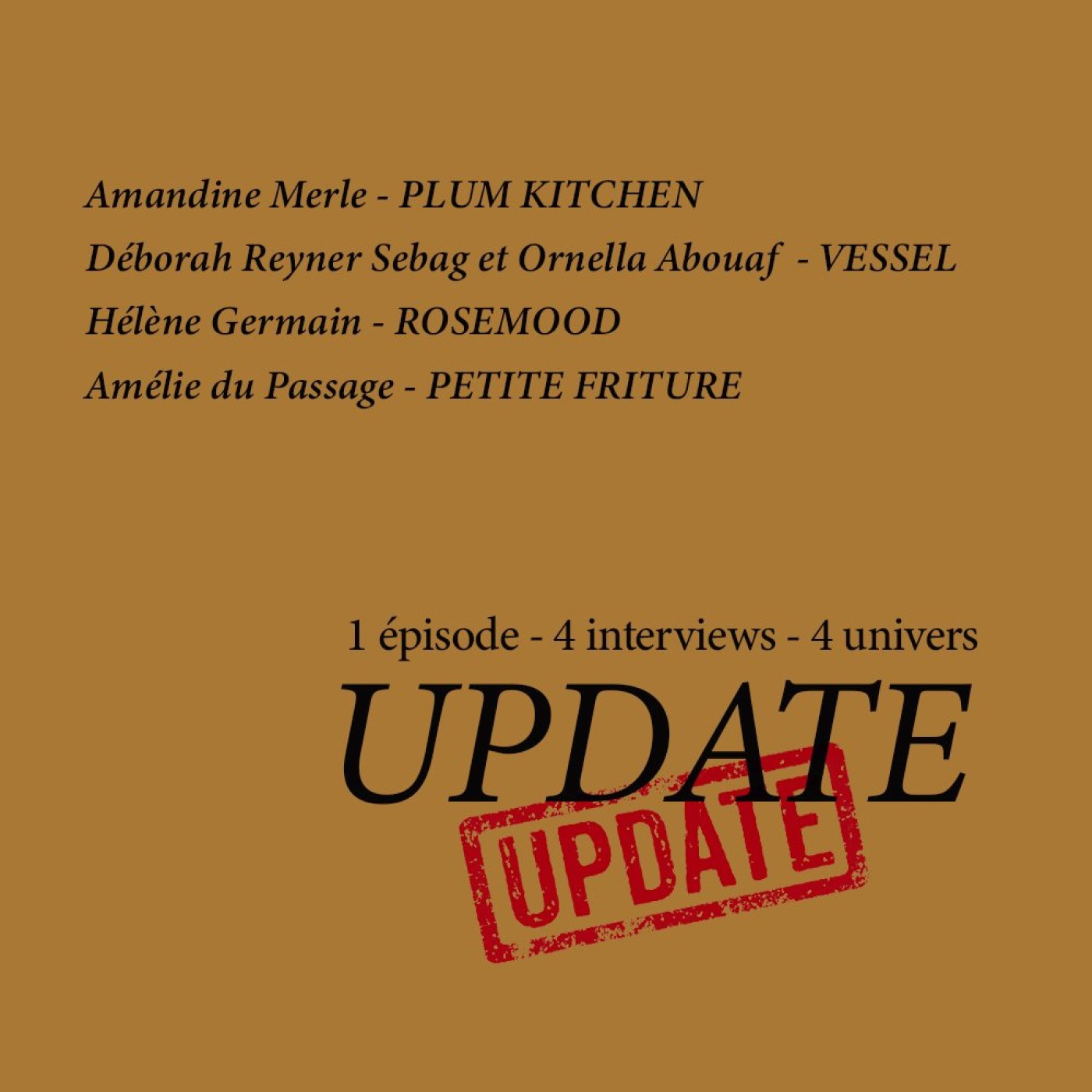 UPDATE, les 4 news déco du mois (Plum Kitchen, Petite Friture, Vessel et Rosemood)
