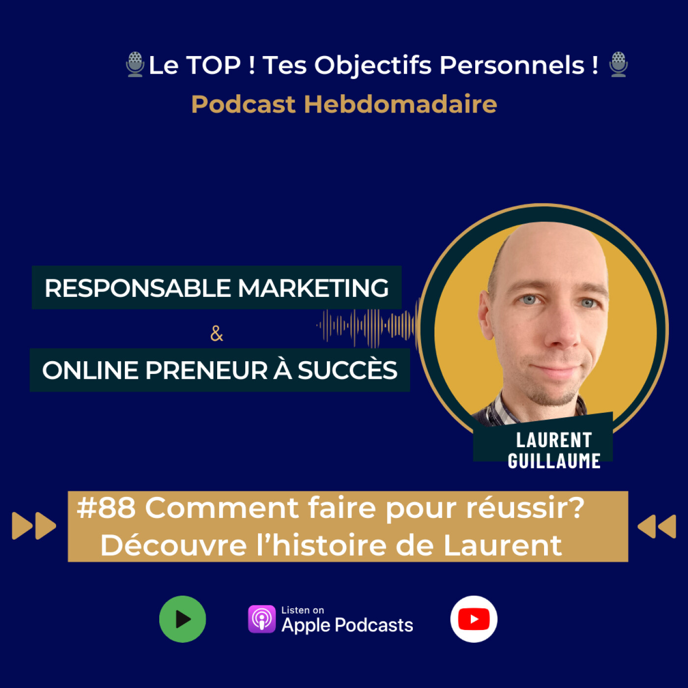 #88 Responsable Marketing et onlinepreneur à succès ! Comment fait Laurent ? Découvre son histoire dans cet épisode ! episode artwork