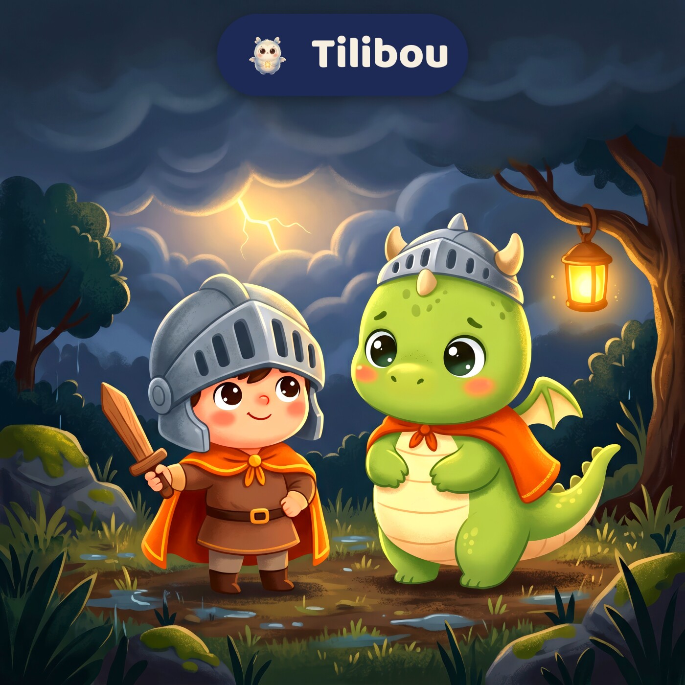 Léo · The Dragon Who Wanted to Be a Knight · story about being yourself · knight and dragon story · bedtime story