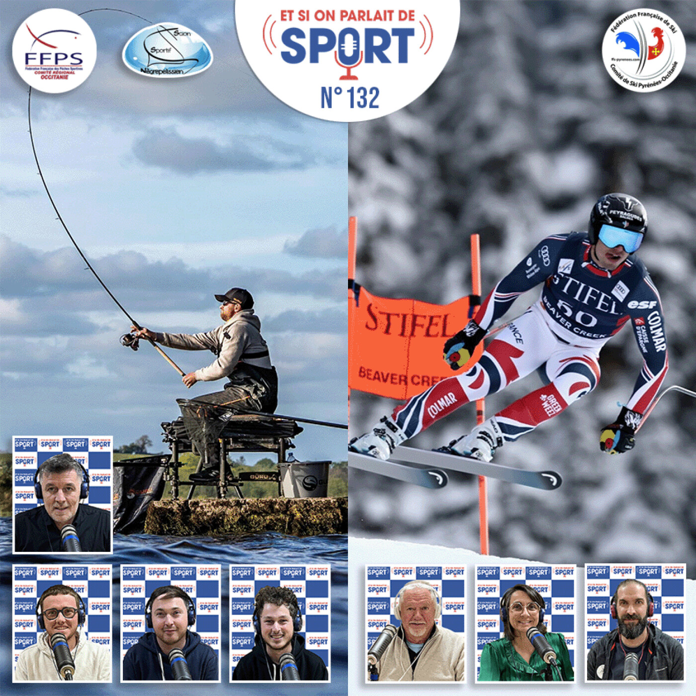 Emission N°132 - La Pêche sportive et le Ski Alpin, Ski Nordique, Biathlon... episode artwork