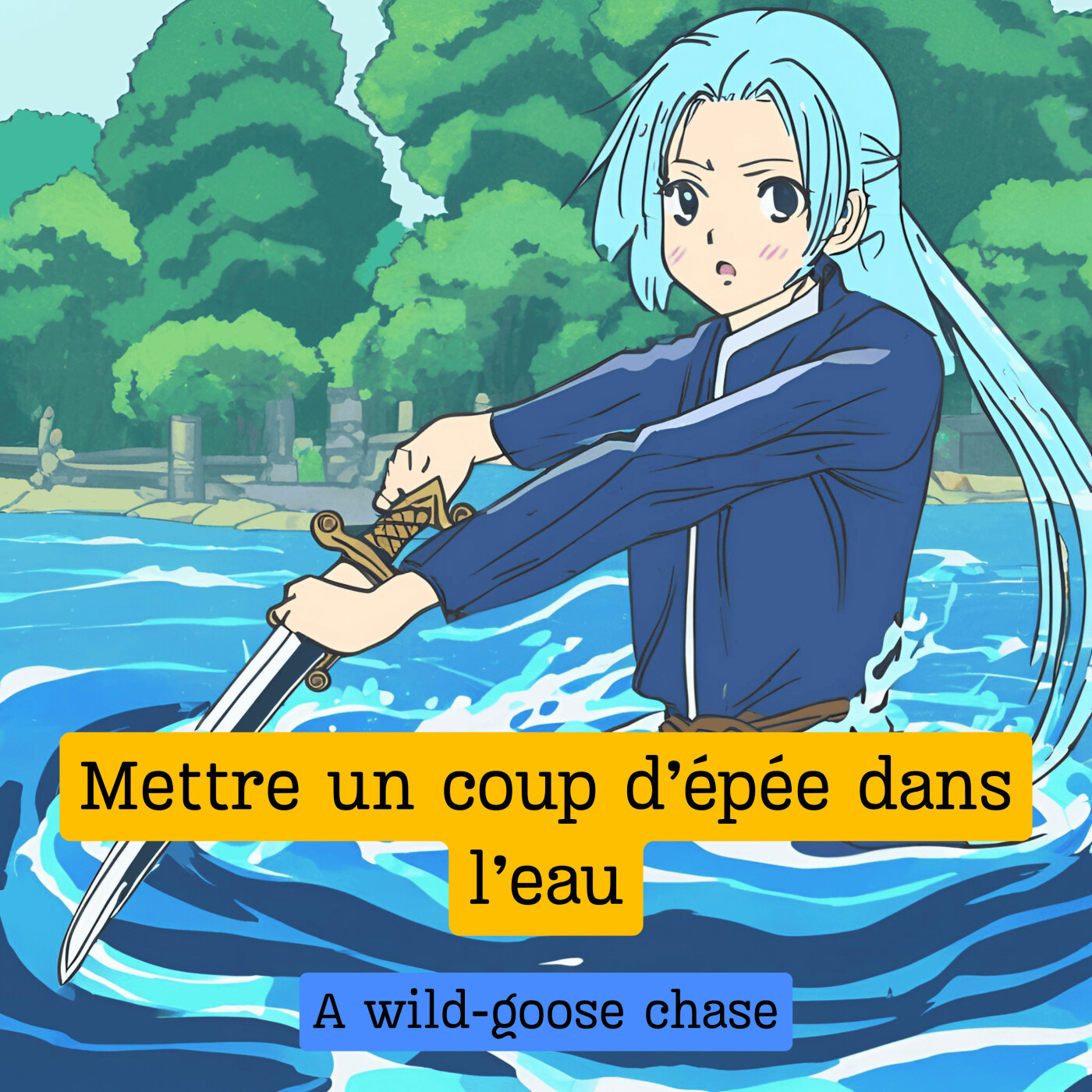 Expression française : "Mettre un coup d'épée dans l'eau"