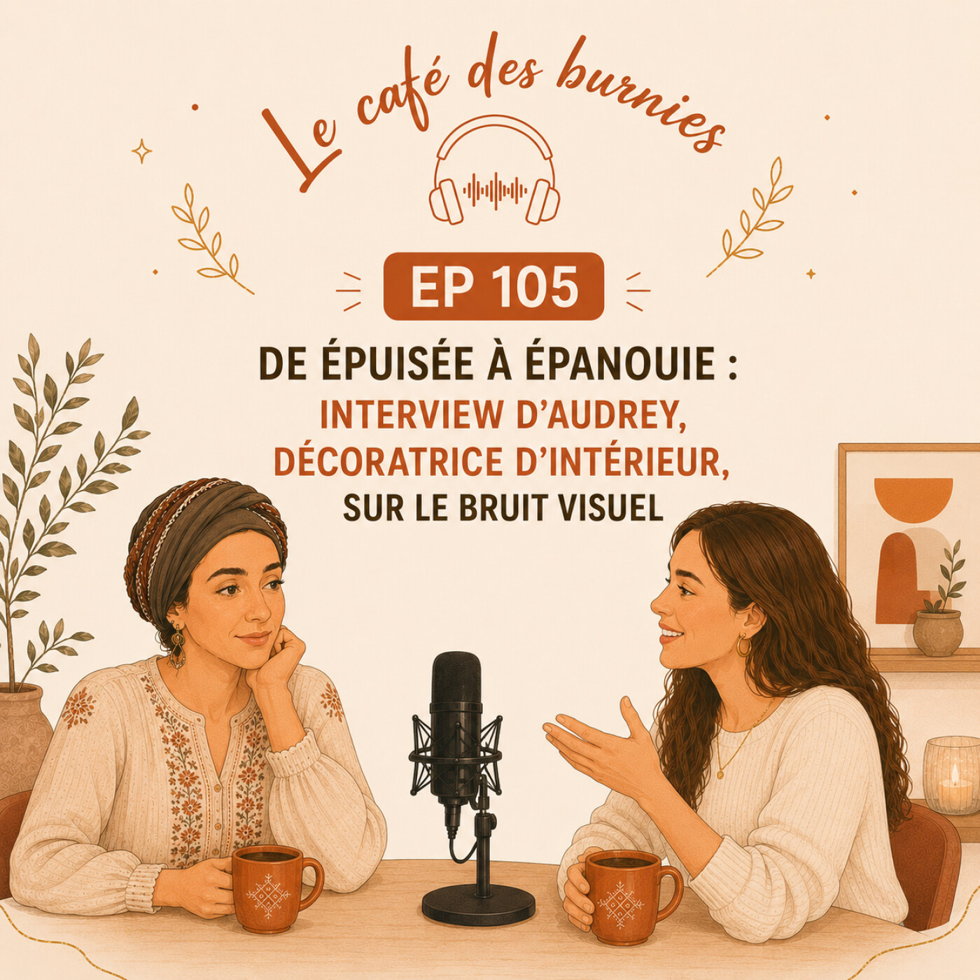 EP 105 DE ÉPUISÉE À ÉPANOUIE : interview d'Audrey, décoratrice d'intérieur, sur le bruit visuel