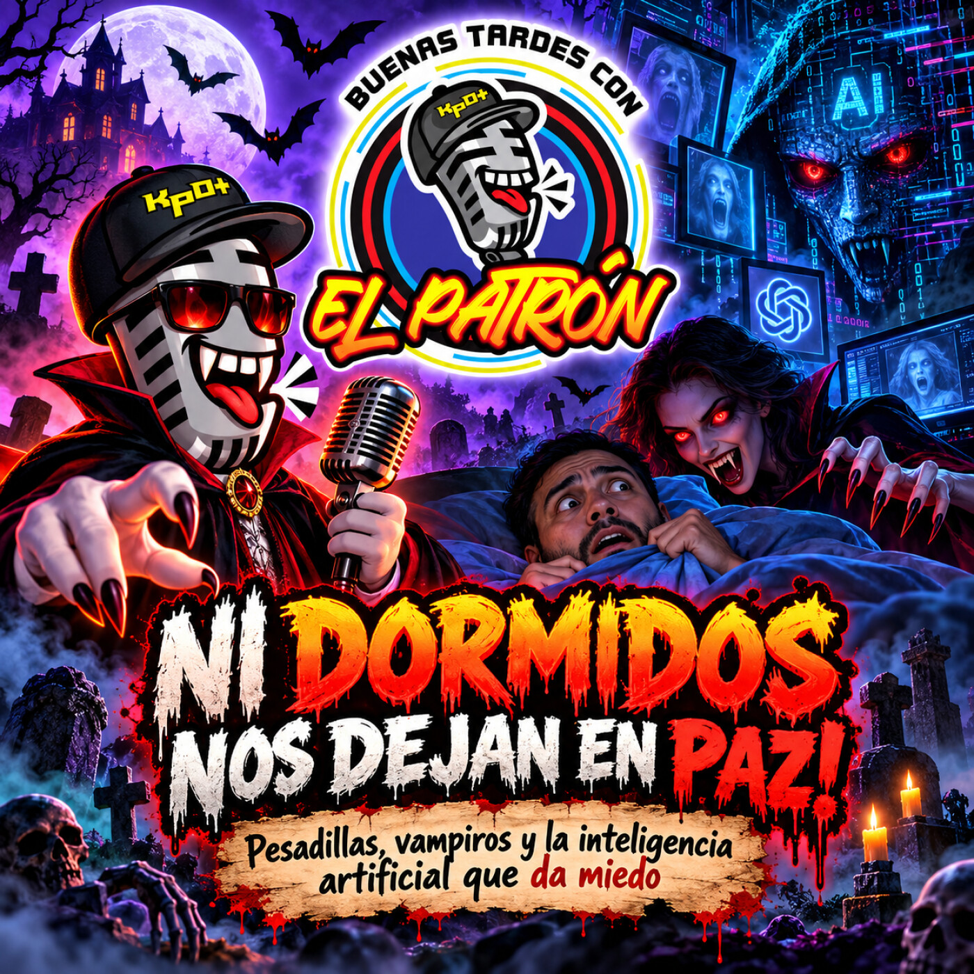 NI DORMIDOS NOS DEJAN EN PAZ! 💀 Pesadillas, vampiros y la inteligencia artificial que da miedo episode artwork