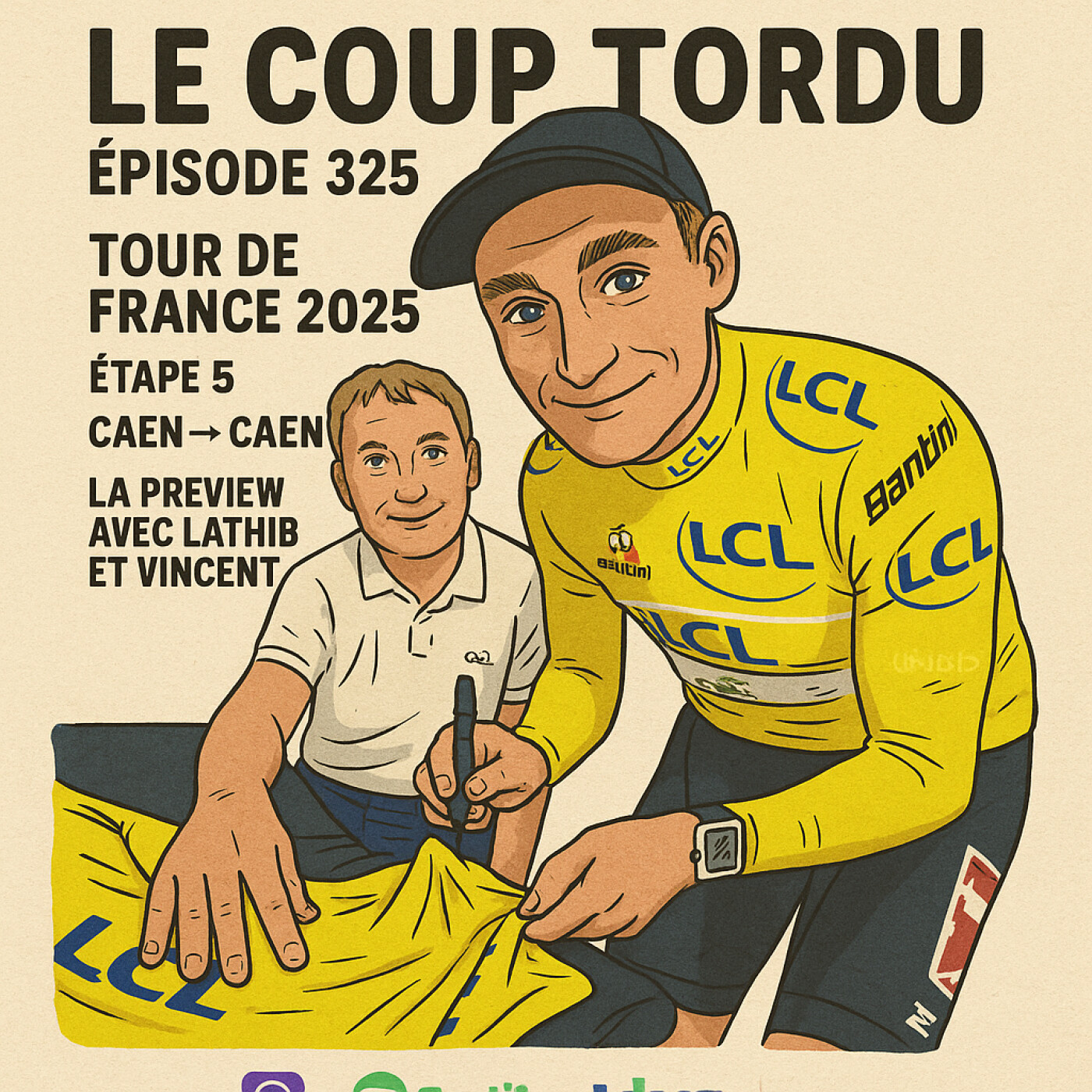 COUP TORDU 325 : TOUR DE FRANCE ETAPE 5 ! CAEN CAEN ITT LA PREVIEW episode artwork