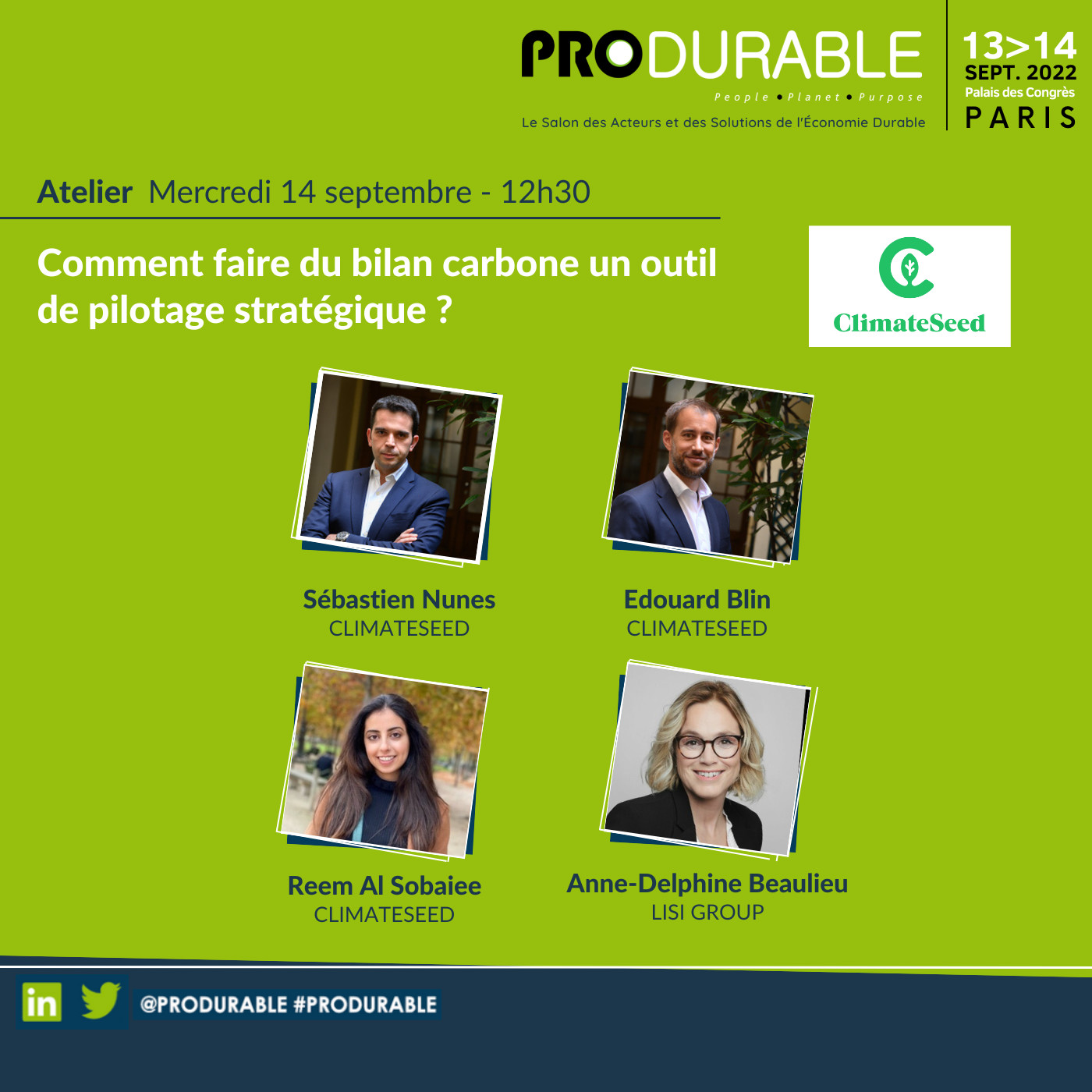 Transition Energie / Climat - PRODURABLE 2022