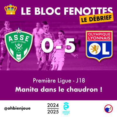 Le Bloc Fenottes - Le Débrief | Saint-Étienne - OL Féminin (0-6) | Première Ligue 24-25 - J18 cover