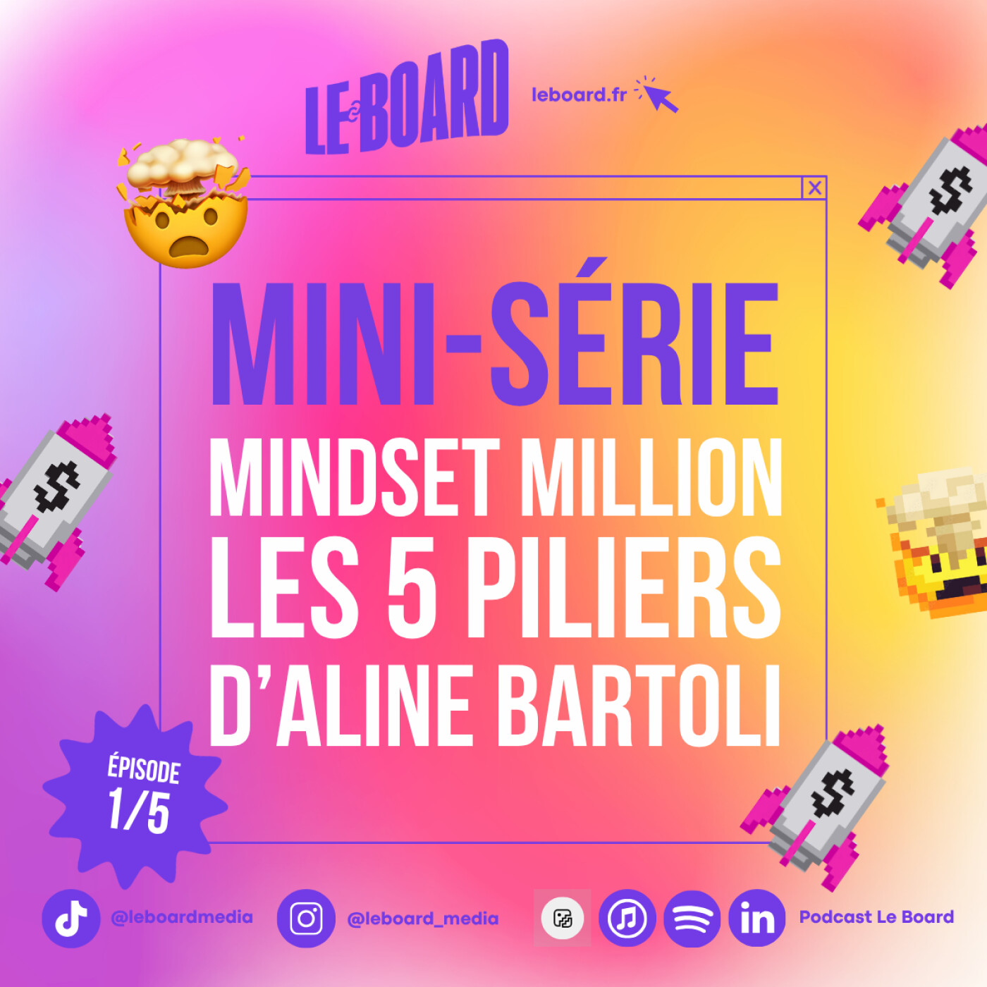 1/5 🤯- Viser le million : les 5 piliers pour switcher ton mindset avec Aline Bartoli [MINDSET MILLION]