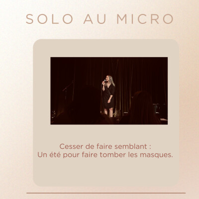 SOLO AU MICRO : Quand les masques tombent cover