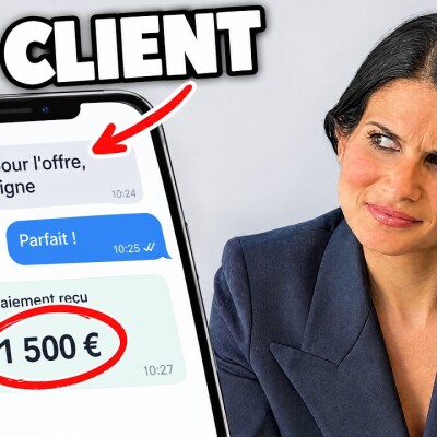 Son 1er client à 1500 € trouvé grâce à un podcast cover