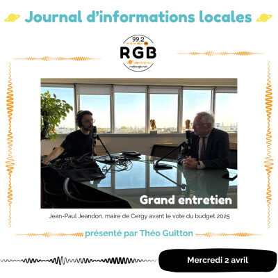 Grand entretien - Jean-Paul Jeandon, Maire de Cergy - Radio RGB 99.2 cover