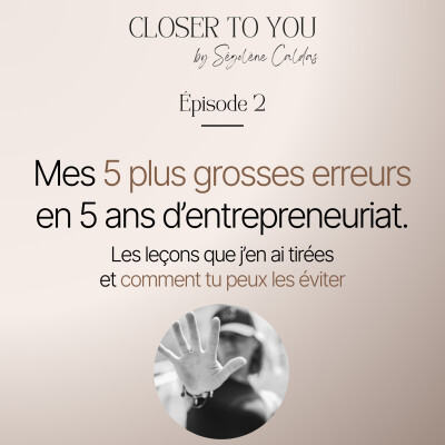 Mes 5 plus grosses erreurs en 5 ans d’entrepreneuriat, les leçons à en tirer et comment les éviter cover