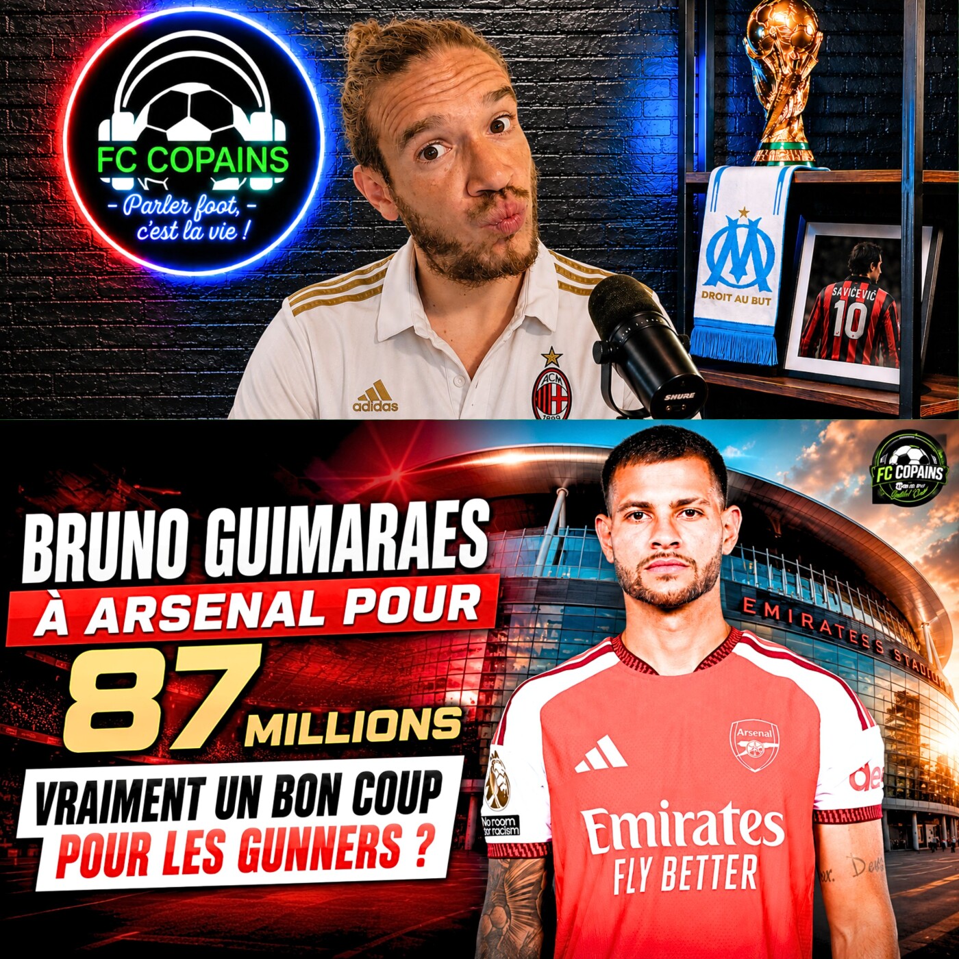 Débat Mercato - Bruno Guimaraes à Arsenal pour 87 millions - Vraie bonne affaire pour les Gunners ?