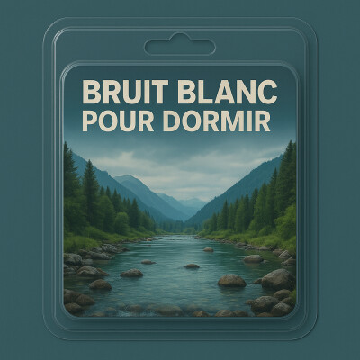1 H Bruit Blanc pour DORMIR | Son de la rivière pour un sommeil profond cover