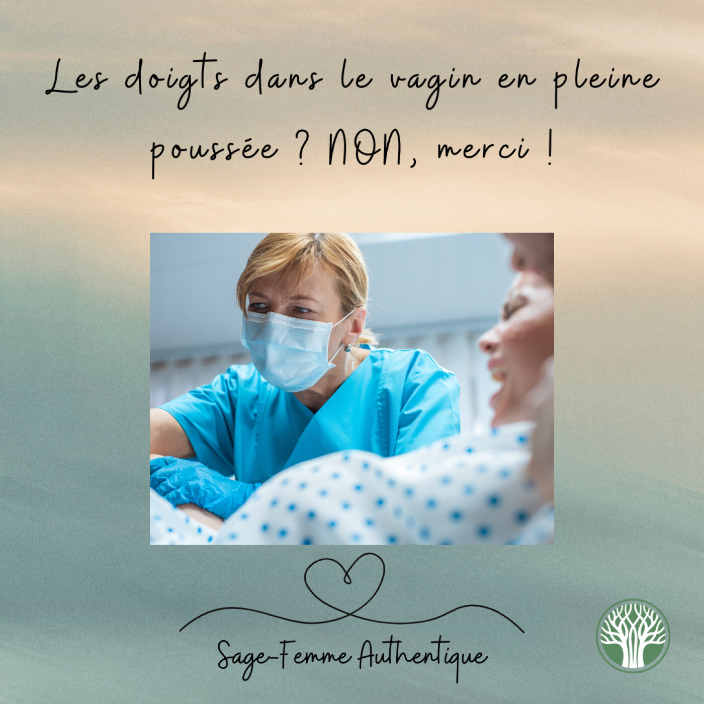 Les doigts dans le vagin en pleine poussée ? NON, merci ! QSF35