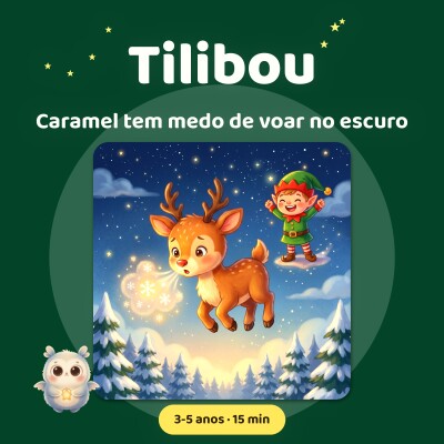 Caramel tem medo de voar no escuro