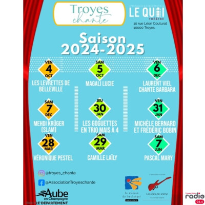 ON ALLUME LES ÉTOILES - La programmation de l'association Troyes Chante cover