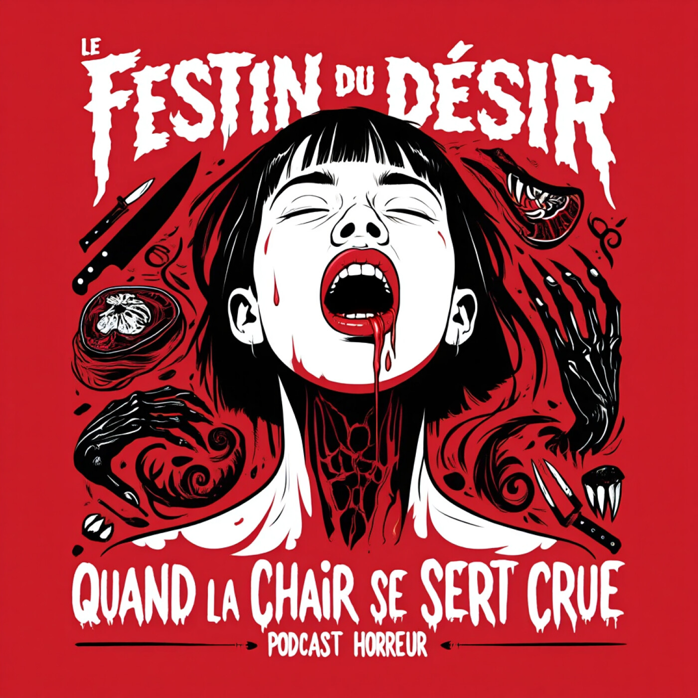Podcast horreur français : un dîner cannibale dans l’ombre des légendes