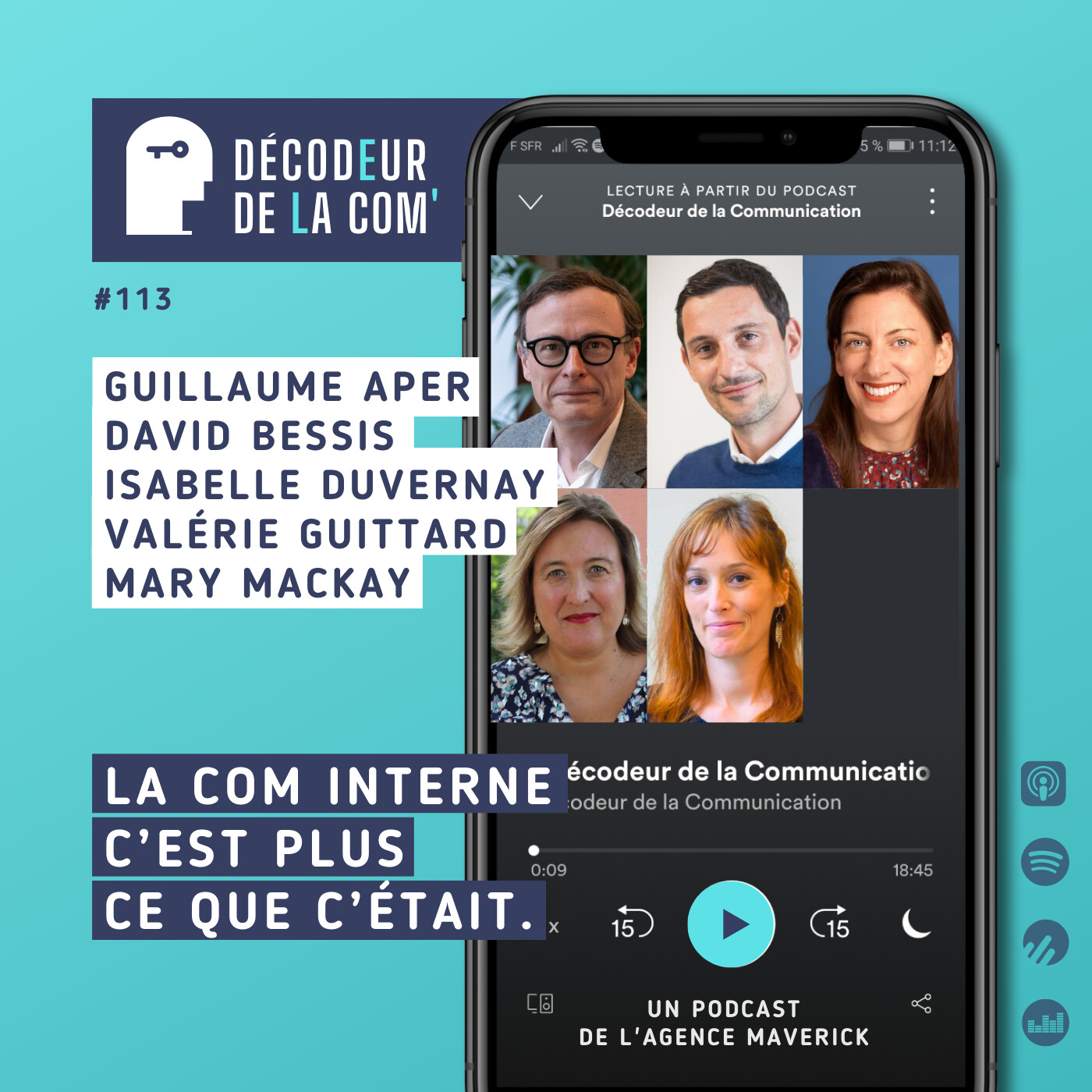 La Com Interne, c'est plus ce que c'était | G. Aper, D. Bessis, I. Duvernay, V. Guittard, M. Mackay | Ep 113