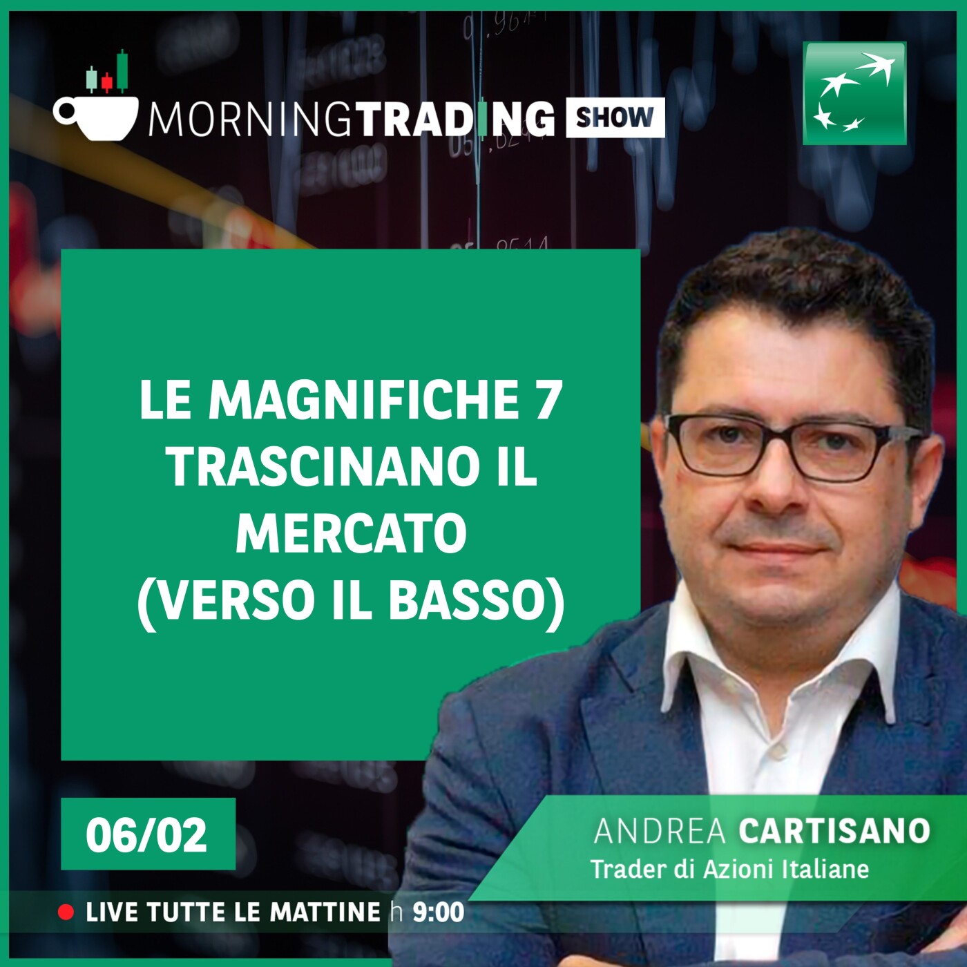 Le Magnifiche 7 trascinano il mercato (verso il basso) - Morning Trading Show
