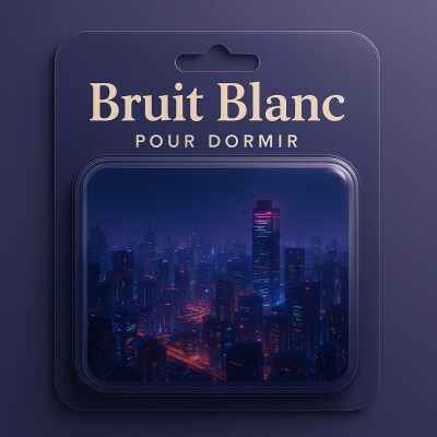 1 H Bruit Blanc pour DORMIR | Ambiance relaxante en haut de la ville cover