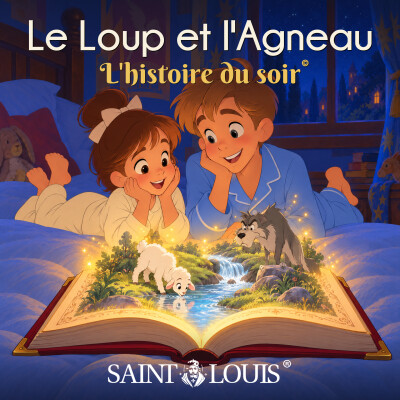Le Loup et l'Agneau, fable de La Fontaine : histoire du soir pour enfants cover