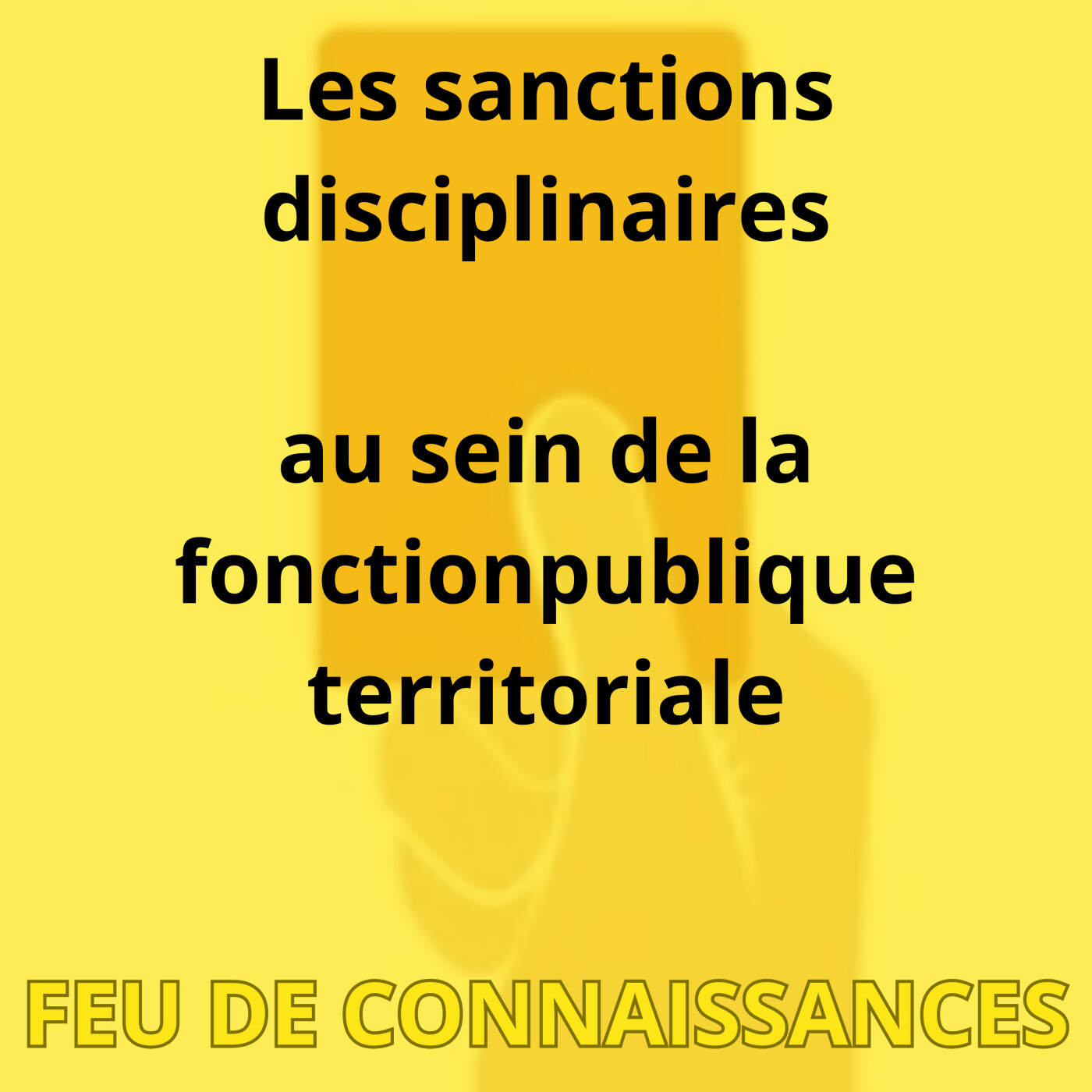 Les sanctions disciplinaires au sein de la fonction publique territoriale