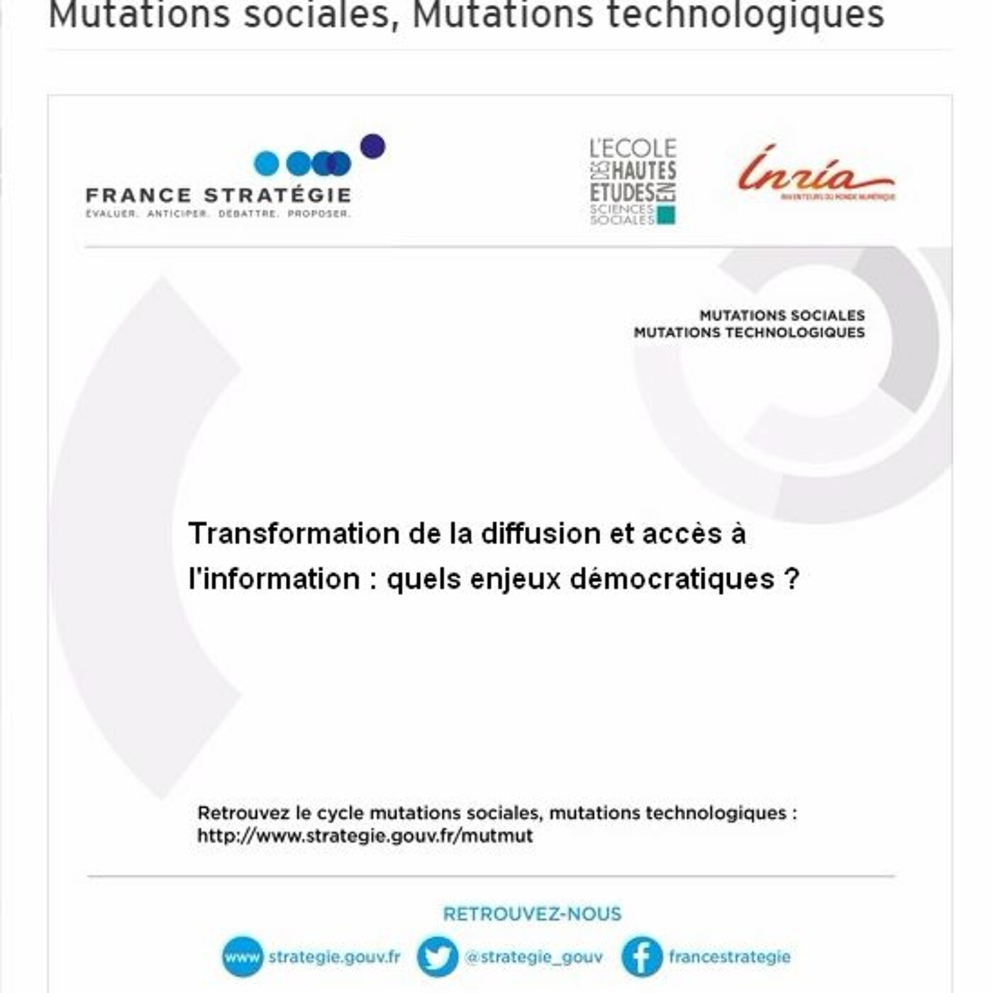 Transformation de la diffusion et accès à l'information : quels enjeux démocratiques ? episode artwork