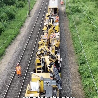 Au coeur du chantier : le train-usine Éric régénère 25 000 caténaires cover