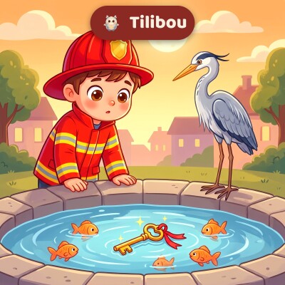 Nino, der kleine Feuerwehrmann · Der Schlüssel des Bürgermeisters ist in den Brunnen gefallen · Kinder-Podcast cover