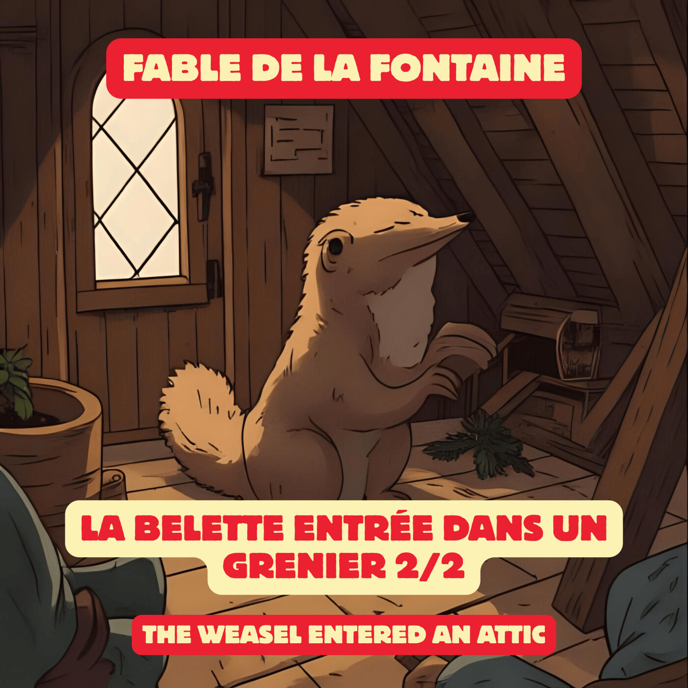 Fable de la Fontaine - La belette entrée dans un grenier - Partie 2/2