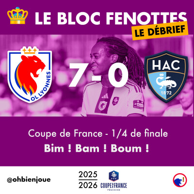 Le Bloc Fenottes - Le Débrief | OL Lyonnes - Le Havre (7-0) | Coupe de France 25-26 - Quarts de finale cover