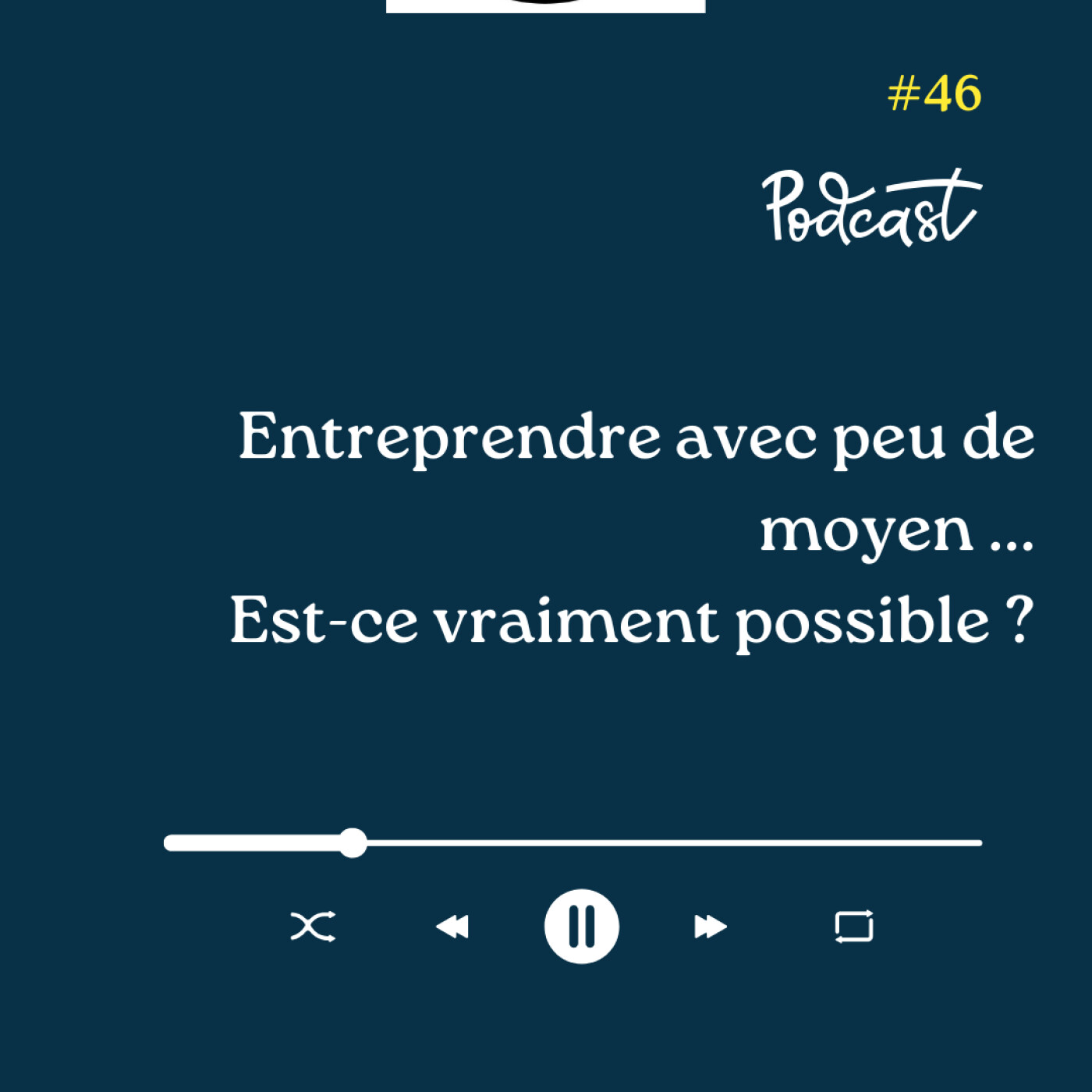 3 Minutes Pour Entreprendre #46 - Entreprendre avec peu de moyen - Est-ce vraiment possible episode artwork