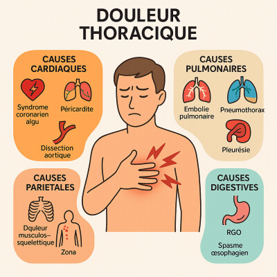 <Cours 2> Comprendre la douleur thoracique aiguë : diagnostics critiques et vigilance en urgence médicale cover