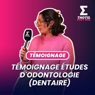 Études d'odontologie (dentaire) : témoignage cover