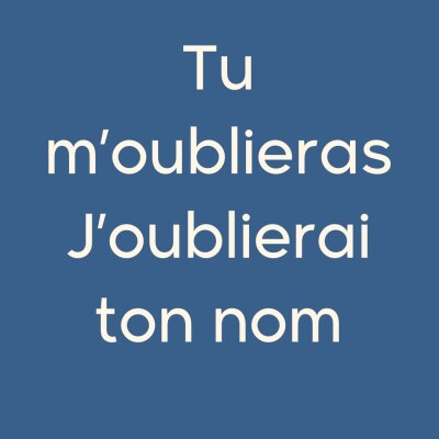 #3CE Tu m'oublieras cover