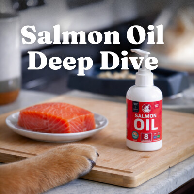 Salmon Oil for Dogs & Cats: Omega-3 Benefits for Skin, Coat & Joints | 60-Second Deep Dive with Dr. Amber, DVM cover
