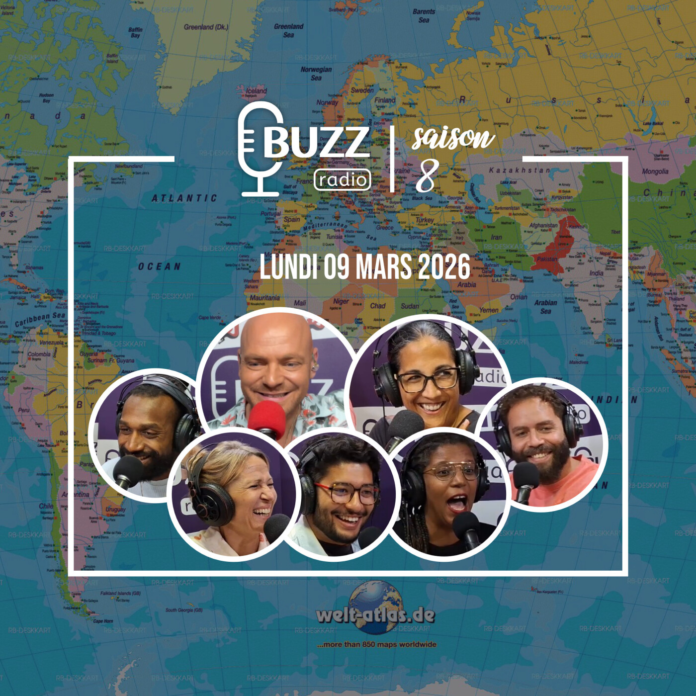 Lundi 09/03/2026 - Le quizz tous contre Steven sur les capitales mondiales episode artwork